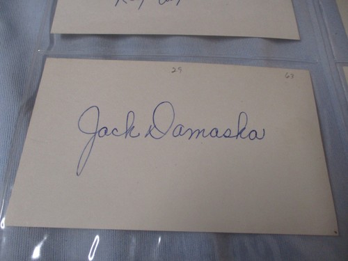 Cartolina indice autografata - indice,